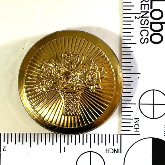 Cara Nome Antique 1930's-40's Art Deco Rouge Compact Mirror, Rouge, Applicator - Picture 7 of 9